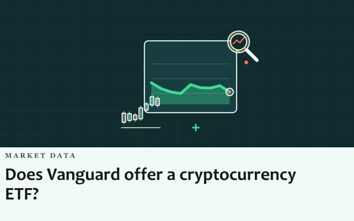 Предлагает ли Vanguard криптовалютный ETF?: иллюстрация графика цены и свечного графика