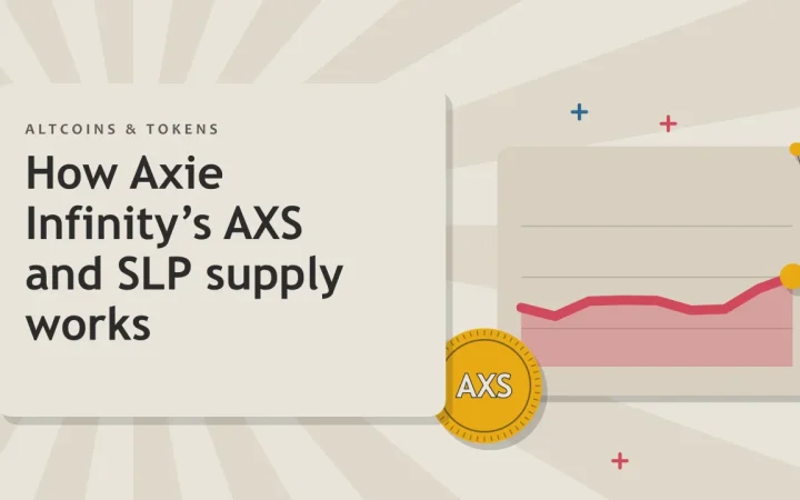 Как работает предложение AXS и SLP в Axie Infinity: иллюстрация графика цены и монеты