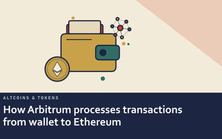 Как Arbitrum обрабатывает транзакции от кошелька до Ethereum: иллюстрация криптокошелька и монеты