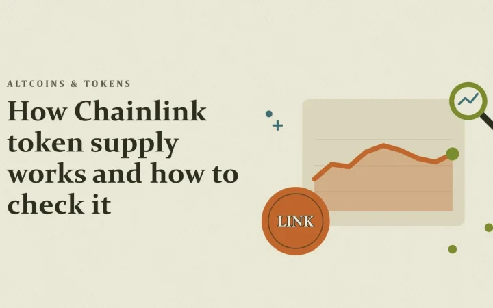 Как работает предложение токена Chainlink и как его проверить: иллюстрация графика цены и монеты