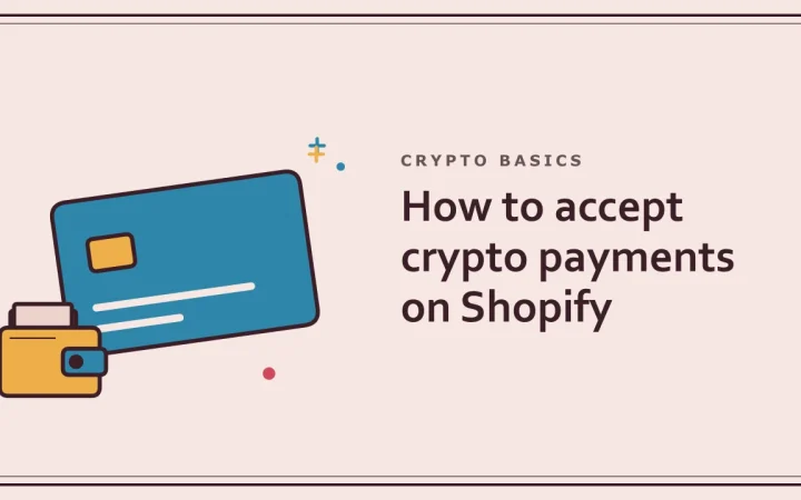 Как принимать криптоплатежи в Shopify: иллюстрация криптокарты и криптокошелька