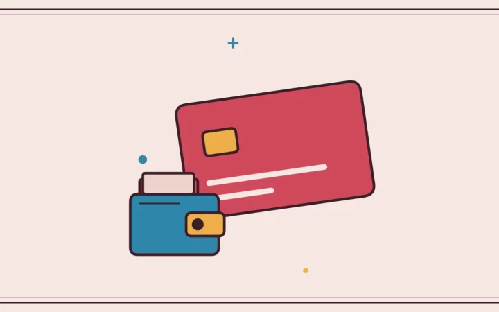 Иллюстрация криптокарты с криптокошельком для руководства «Основы криптовалют»