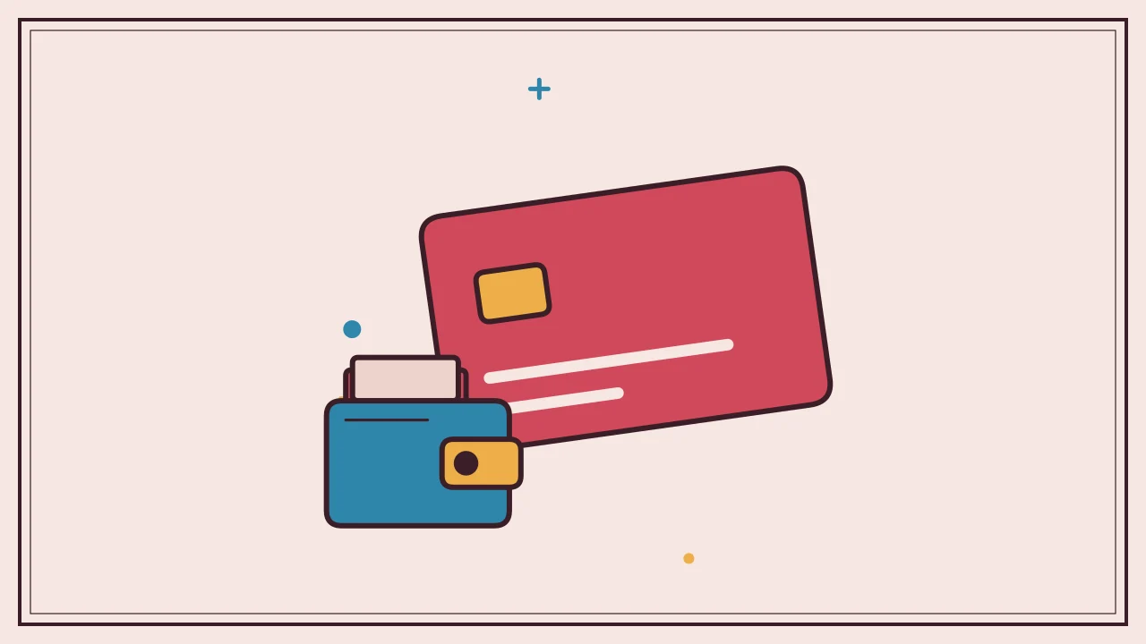 Иллюстрация криптокарты с криптокошельком для руководства «Основы криптовалют»