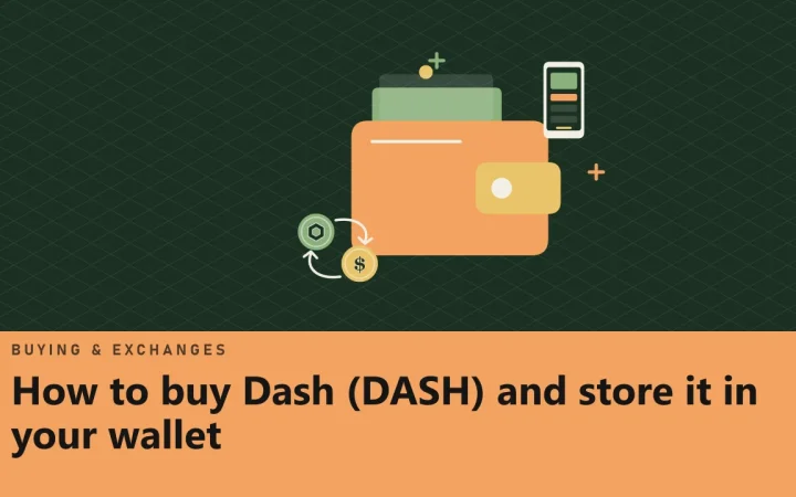 Как купить Dash (DASH) и хранить его в своём кошельке: иллюстрация криптокошелька и двух обмениваемых монет