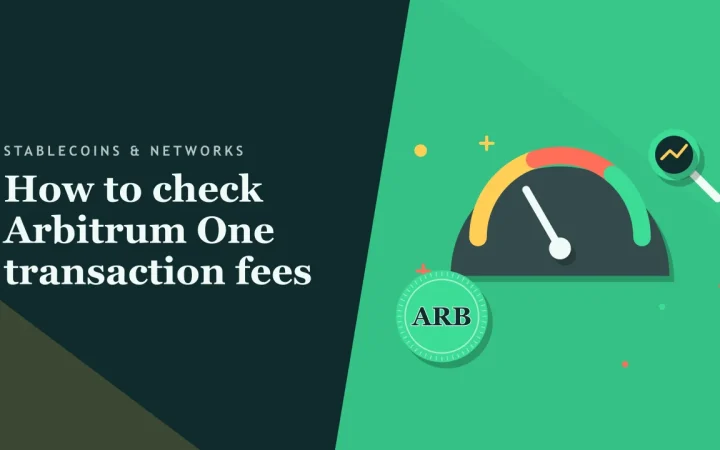 Как проверить комиссии за транзакции в Arbitrum One: иллюстрация индикатора комиссии и монеты