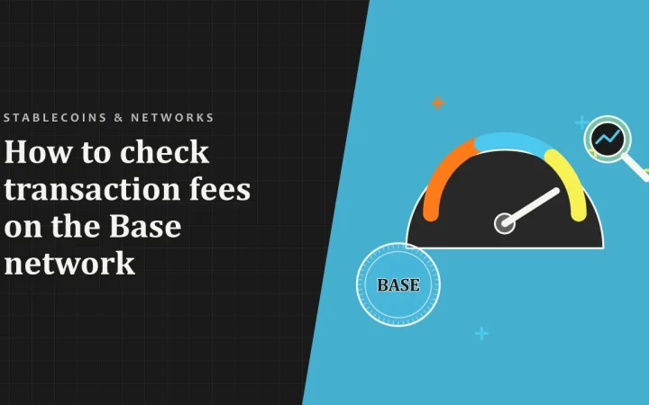 Как проверить комиссии за транзакции в сети Base: иллюстрация индикатора комиссии и монеты
