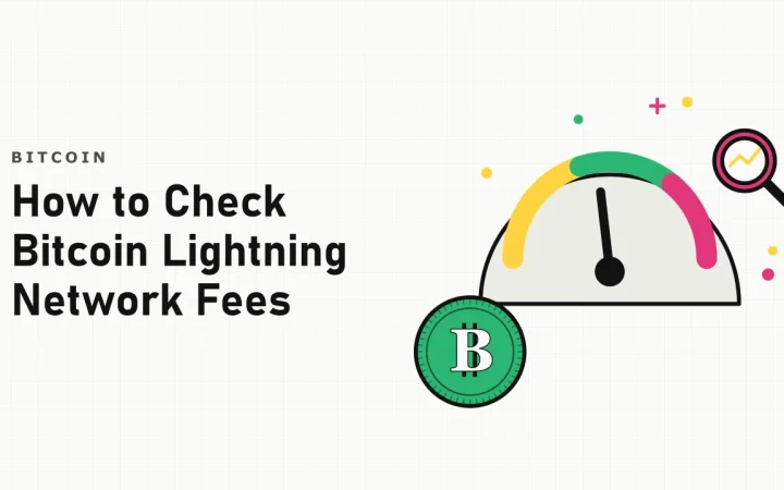 Как проверить комиссии в сети Bitcoin Lightning Network: иллюстрация индикатора комиссий и монеты