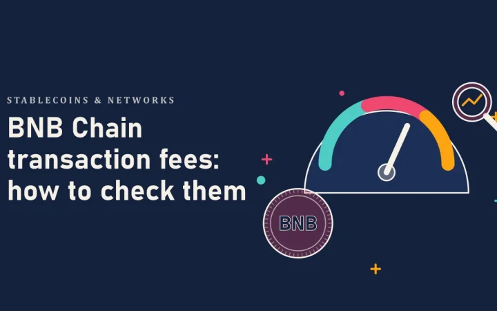 Комиссии за транзакции в BNB Chain: как их проверить: иллюстрация индикатора комиссии и монеты