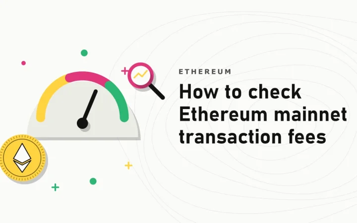 Как проверить комиссии за транзакции в основной сети Ethereum: иллюстрация индикатора комиссии и монеты