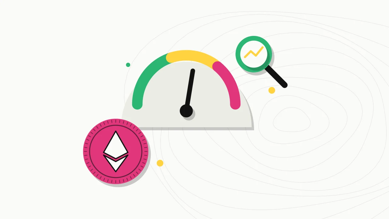 Иллюстрация индикатора комиссии с монетой для руководства по Ethereum