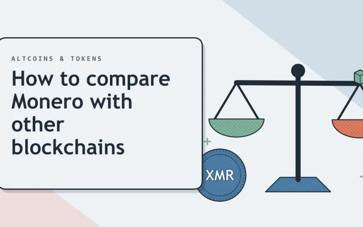 Как сравнить Monero с другими блокчейнами: иллюстрация весов для сравнения вариантов и монеты