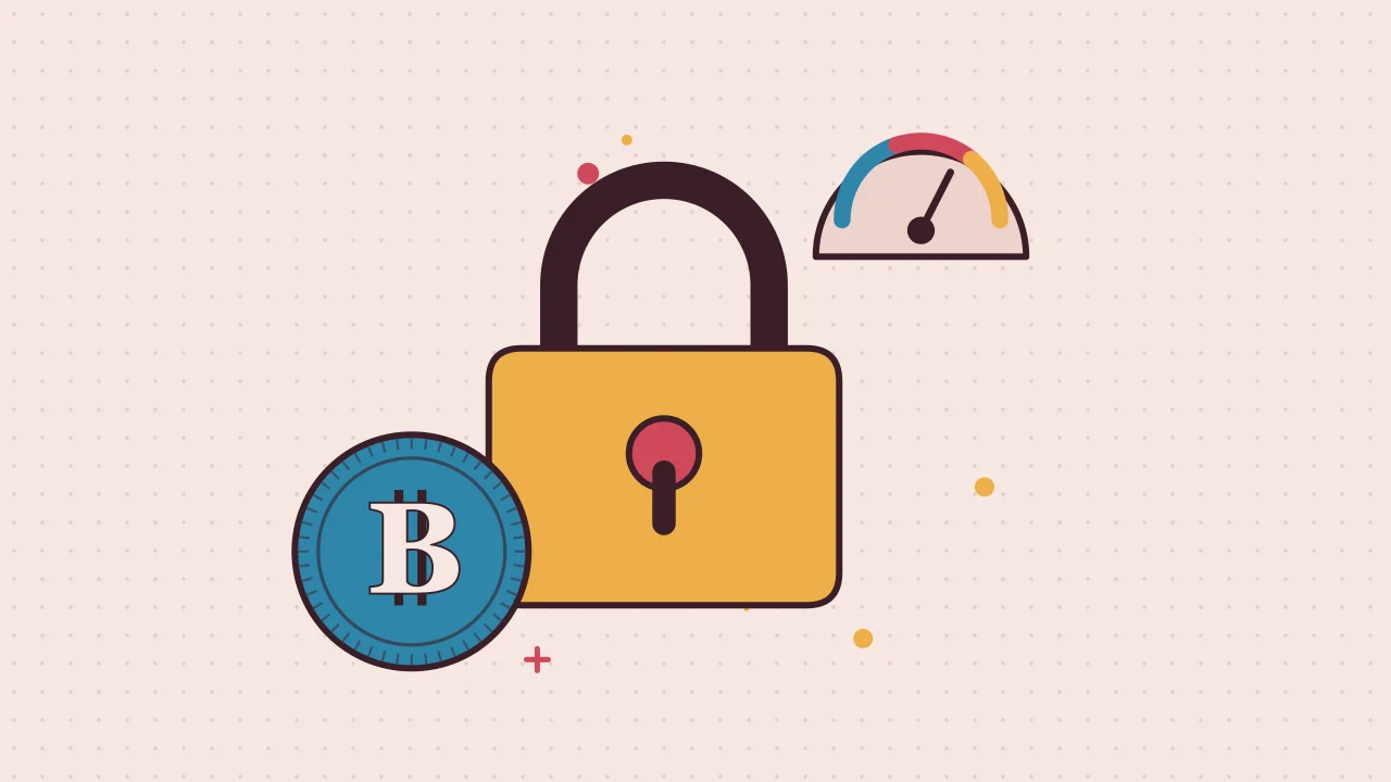Иллюстрация навесного замка с монетой для руководства Market Data