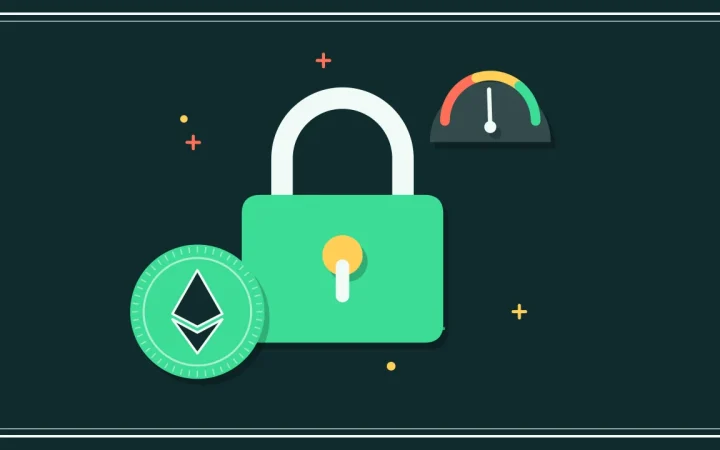 Иллюстрация навесного замка с монетой для руководства Market Data