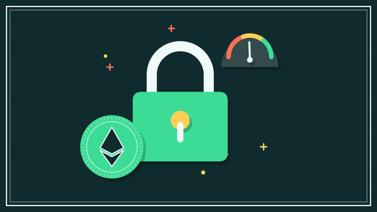 Иллюстрация навесного замка с монетой для руководства Market Data