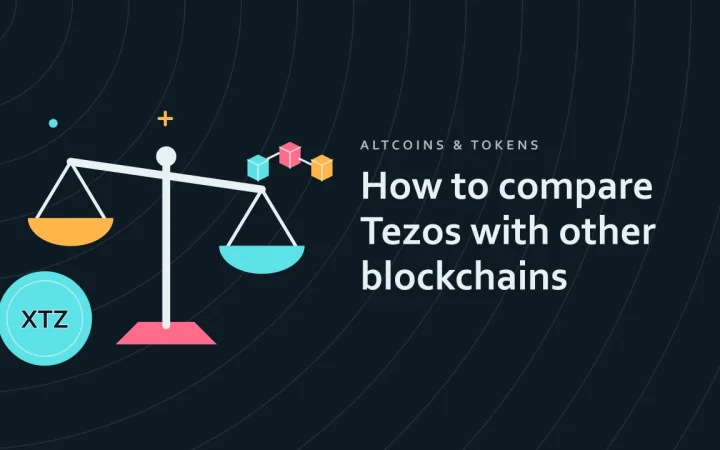 Как сравнить Tezos с другими блокчейнами: иллюстрация весов для сравнения вариантов и монеты