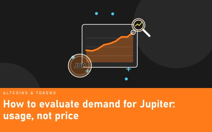 Как оценить спрос на Jupiter: использование, а не цена: иллюстрация графика цены и монеты