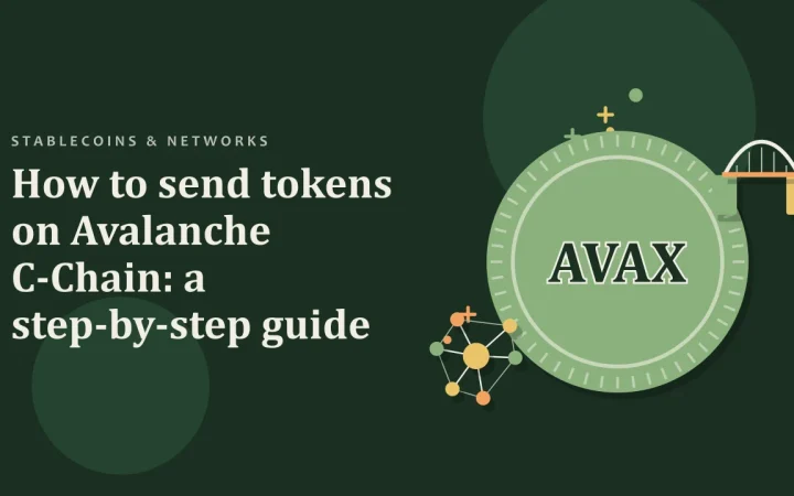 Как отправлять токены в Avalanche C-Chain: пошаговое руководство: иллюстрация монеты и сети узлов