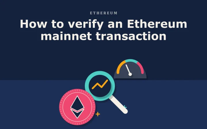 Как проверить транзакцию в основной сети Ethereum: иллюстрация лупы над графиком и монетой