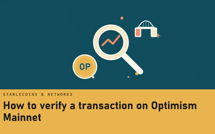 Как проверить транзакцию в Optimism Mainnet: иллюстрация лупы над графиком и монеты