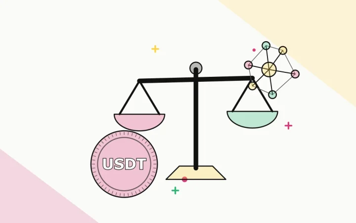 Иллюстрация весов для сравнения вариантов с монетой для руководства по Ethereum