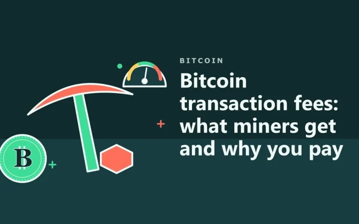 Комиссии за транзакции Bitcoin: что получают майнеры и почему вы платите: иллюстрация кирки майнера и монеты