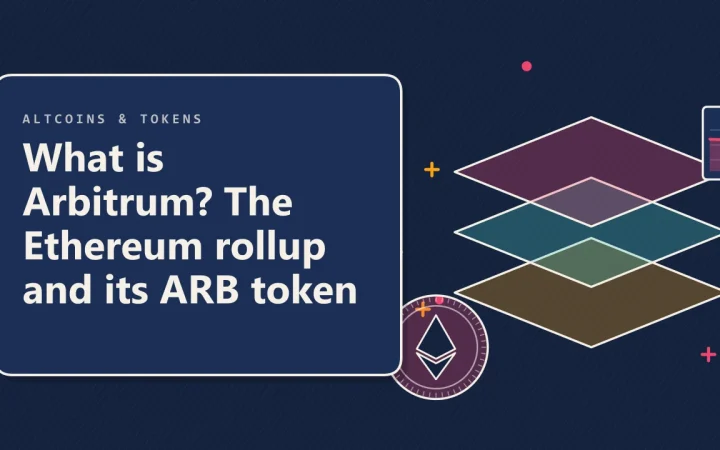 Что такое Arbitrum? Ethereum-роллап и его токен ARB: иллюстрация слоёв сети и монеты