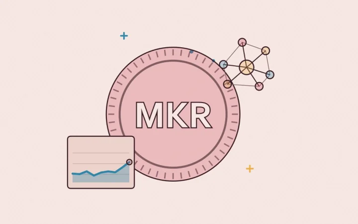 Иллюстрация монеты с графиком цены для руководства по альткоинам и токенам