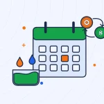 Иллюстрация календаря с пулом ликвидности для руководства по DeFi & Web3