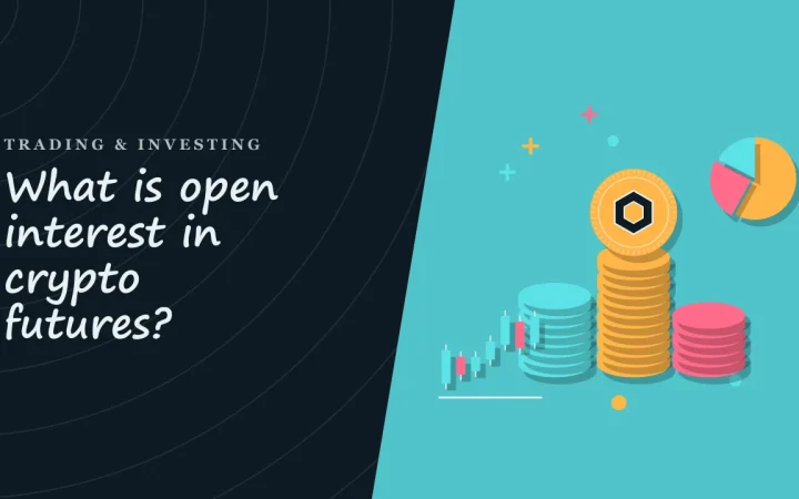 Что такое открытый интерес на криптофьючерсах?: иллюстрация стопок монет и свечного графика