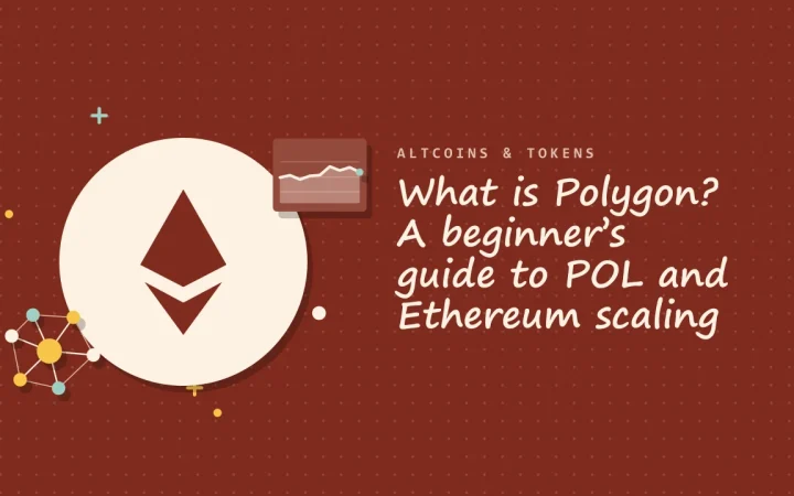 Что такое Polygon? Руководство для начинающих по POL и масштабированию Ethereum: иллюстрация монеты и сети узлов