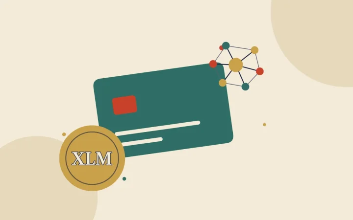 Иллюстрация криптокарты с монетой для руководства по альткоинам и токенам