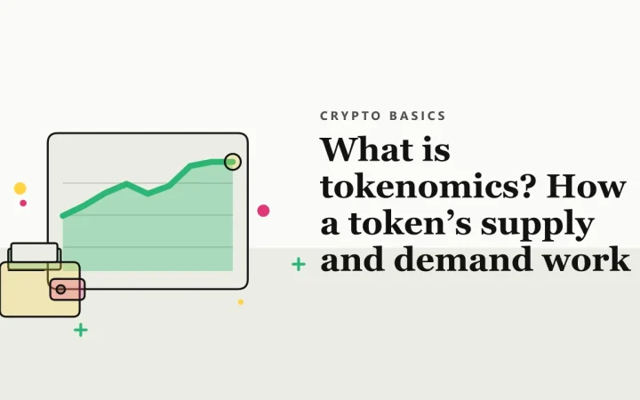 Что такое токеномика? Как работают предложение и спрос токена: иллюстрация графика цены и криптокошелька