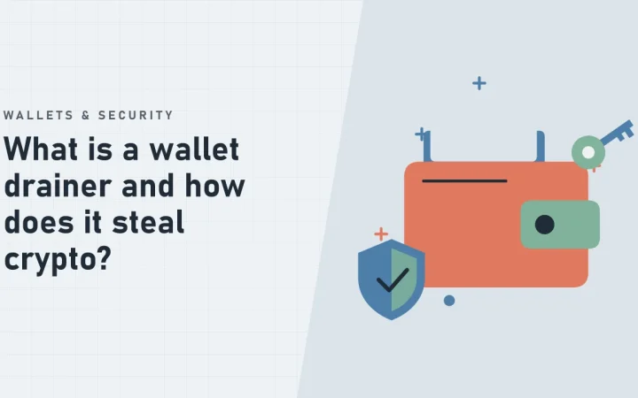 Что такое wallet drainer и как он крадёт криптовалюту: иллюстрация криптокошелька и защитного щита