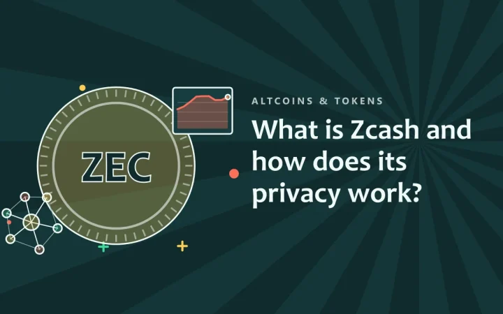 Что такое Zcash и как работает его приватность?: иллюстрация монеты и сети узлов